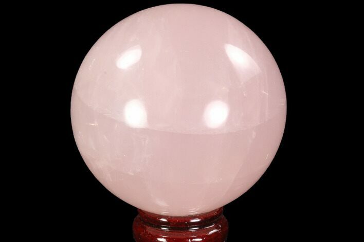 Polished Rose Quartz Sphere - Madagascar #92407
